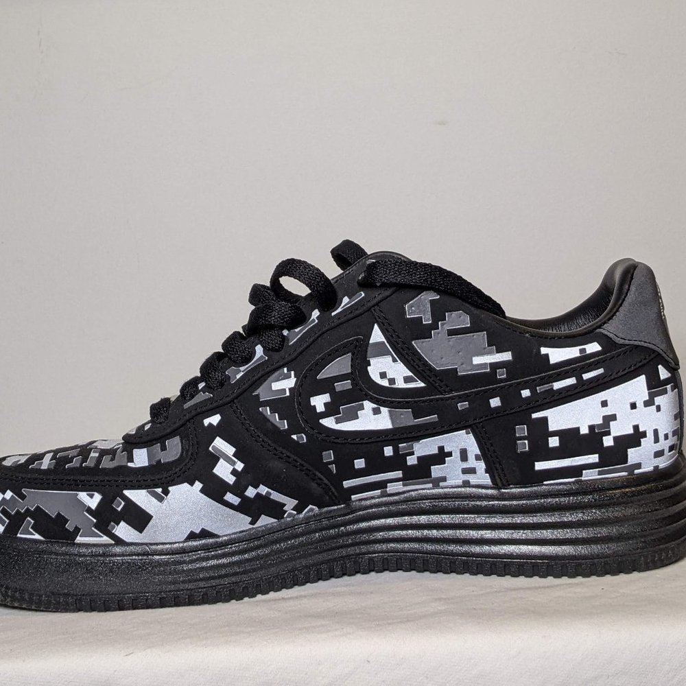 NIKE LUNAR FORCE 1 DIGI NRG 'CAMO BLACK'